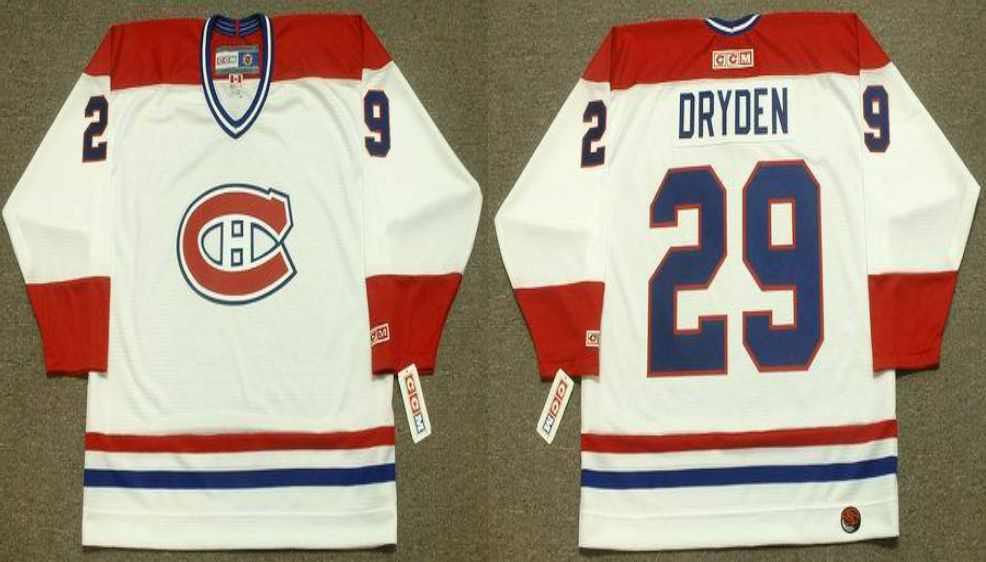 2019 Men Montreal Canadiens #29 Dryden White CCM NHL jerseys->montreal canadiens->NHL Jersey